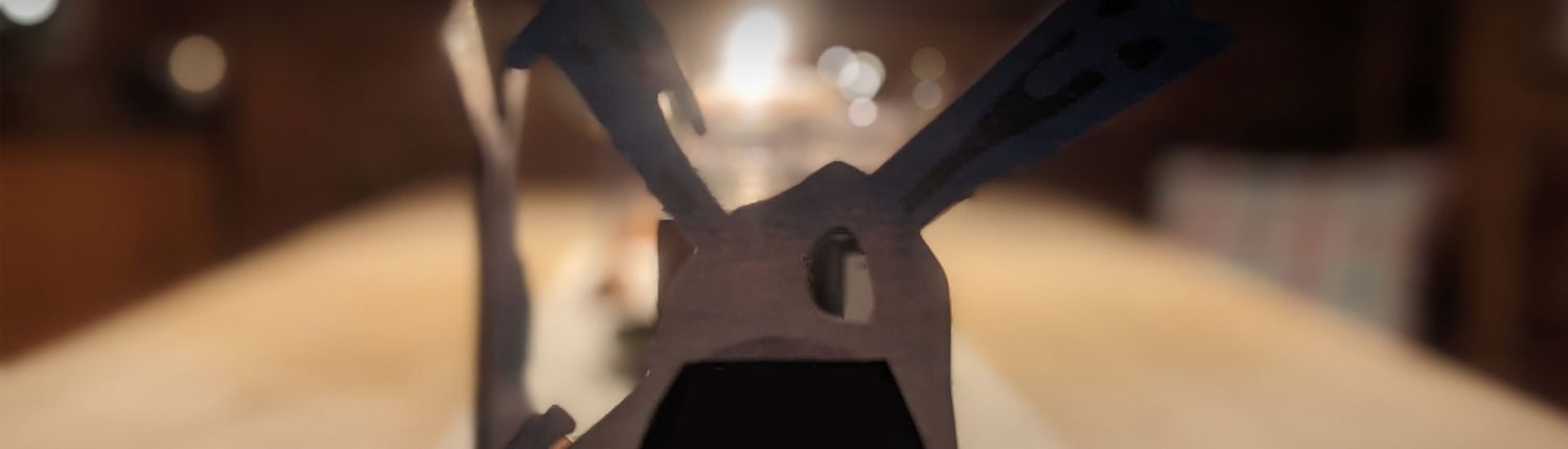 Mühle-Tischständer aus Holz